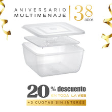 Contenedor Con Escurridor Y Tapa Polipropileno Resistente 5lt - Uz - Aniversario 38 años