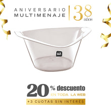 Balde Hielo Poliestireno Transparente 8lt - Uz - Aniversario 38 años