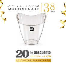 Balde para Hielo Poliestireno Transparente 3,3 L - Uz - Aniversario 38 años