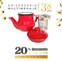 Tetera Té Enlozada Roja 0.5lt - Condor - Aniversario 38 años