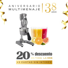 Exprimidor Manual Profesional Para Jugos Acero Inoxidable - Impogar - Aniversario 38 años