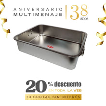 Asadera Súper Profunda Acero Inoxidable 45x35x10cm - Condor - Aniversario 38 años