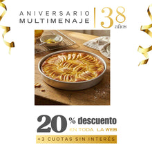 Molde Kuchen Desmontable Aluminio 30cm - Yevenes - Aniversario 38 años
