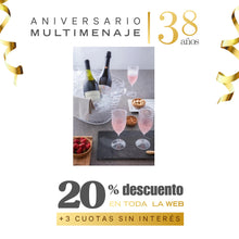 Copa Champagne Poliestireno 350ml 22x7x7cm - Luxxor - Aniversario 38 años