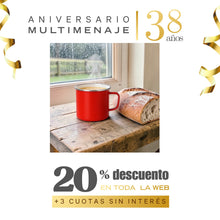 Jarro Agua Acero Enlozado Rojo 1200ml 12cm - Condor - Aniversario 38 años