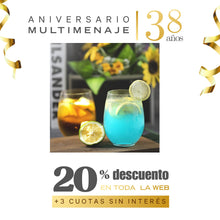 Vaso de Vidrio 432 ml 11x9x9 cm - Red Cherry - Aniversario 38 años