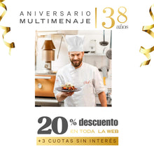 Gorro Chef Blanco - Multimenaje - Aniversario 38 años
