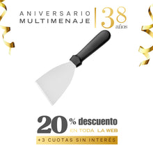 Espátula Recta Con Punta Afilada Acero Inoxidable 25x10cm - Multimenaje - Aniversario 38 años
