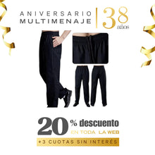 Pantalón Chef Negro Talla XL - Multimenaje - Aniversario 38 años