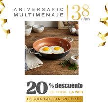 Paila Huevo Cerámica Color Cobre 16cm - Multimenaje - Aniversario 38 años