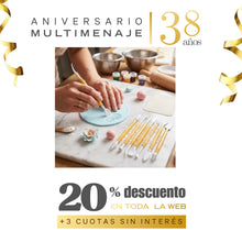 Set Estecas 8 Piezas Plásticas - Multimenaje - Aniversario 38 años