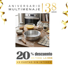 Molde Torta Desmontable Aluminio 28x8,5cm - Yevenes - Aniversario 38 años