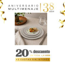 Plato Entrada Porcelana Blanca 20cm - Condor - Aniversario 38 años