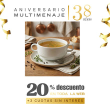 Taza Consomé Porcelana Blanca 10cm - Condor - Aniversario 38 años