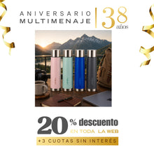 Termo Bala Para Bebidas 1 Litro Acero Inoxidable - Halten - Aniversario 38 años