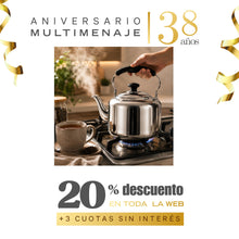 Tetera Para Cocina 4 Litros Acero Inoxidable Plateado Armonica - Vitta - Aniversario 38 años