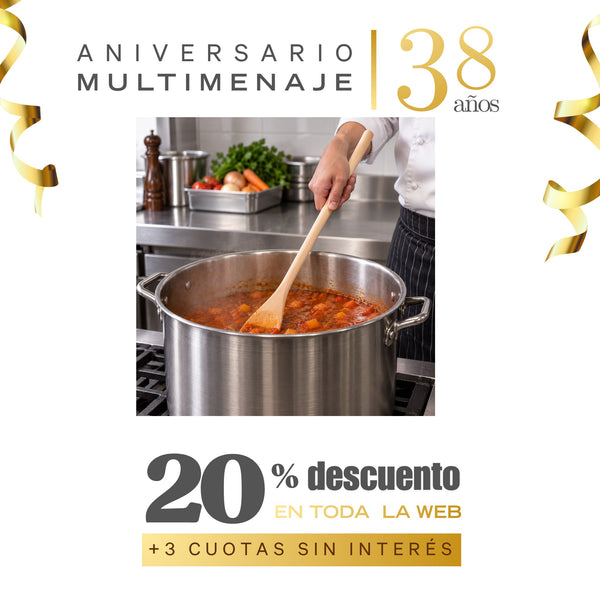 Cuchara de Madera para Cocina 40 cm - Multimenaje - Aniversario 38 años