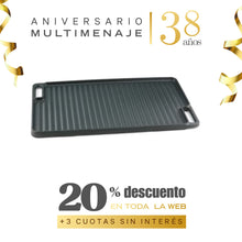 Plancha Reversible Hierro Fundido 42,5x23 cm - Multimenaje - Aniversario 38 años