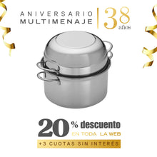 Olla Choritos Inducción Inox 20cm - Hascevher - Aniversario 38 años