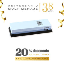 Piedra Afilar Y Asentar Con Base Antideslizante 19x7x4cm - Multimenaje - Aniversario 38 años