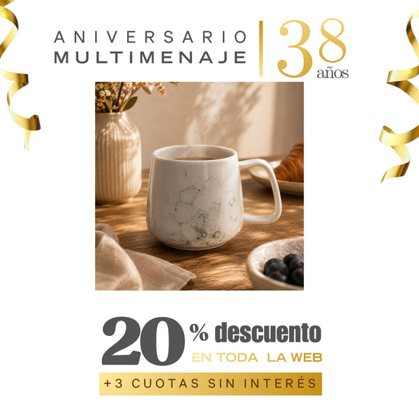 Tazón Burbujas 300ml - Multimenaje - Aniversario 38 años