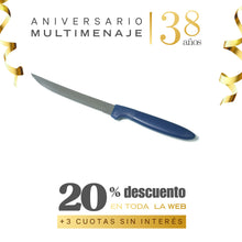 Cuchillo Mesa Azul 1,5x21,4cm - Tramontina - Aniversario 38 años