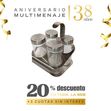 Especiero 4 Pzas. - Multimenaje - Aniversario 38 años