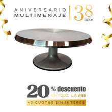 Base Plato Giratorio Con Pie - Multimenaje - Aniversario 38 años