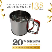 Cernidor Inox. 18x13 - Multimenaje - Aniversario 38 años