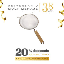 Colador Malla Fina 18cm - Multimenaje - Aniversario 38 años