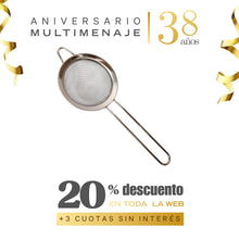 Colador Malla Inox. 8cm - Multimenaje - Aniversario 38 años