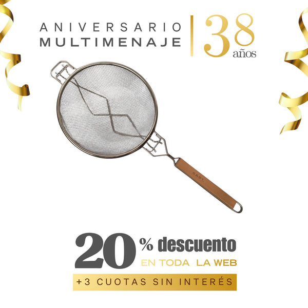 Colador Reforzado 24cm - Multimenaje - Aniversario 38 años