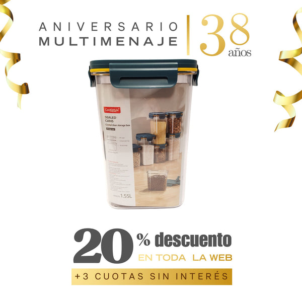 Contenedor Hermético 1,55lt - Cookstyle - Aniversario 38 años