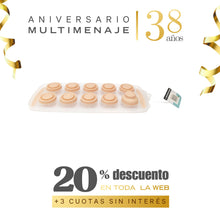 Cubetera 10 Hielos Silicona Retráctil Con Tapa 30x12cm - Multimenaje - Aniversario 38 años