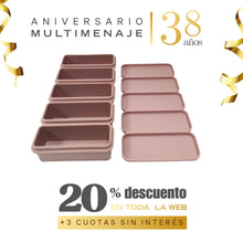 Cubetera 5 Hielos De Silicona Con Forma Rectangular Color Rosa 21,5x10x3,5cm - Multimenaje - Aniversario 38 años
