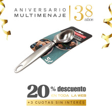 Cuchara Para Servir Helado Acero Inoxidable Acabado Mate 17cm - Multimenaje - Aniversario 38 años