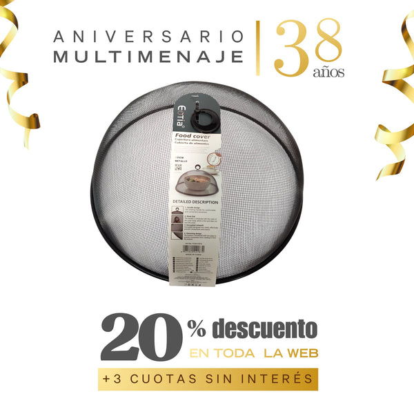 Cúpula Protector De Alimentos 35cm - Eotía - Aniversario 38 años
