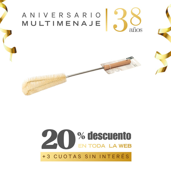 Escobilla Limpia Frascos 49cm - Eotía - Aniversario 38 años