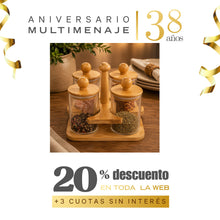 Especiero Con Base 4 Pzas. - Multimenaje - Aniversario 38 años