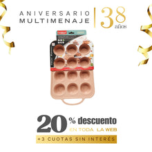 Molde 12 Queques Silicona Reforzado - Cookstyle - Aniversario 38 años