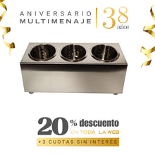 Rack Servicios 3 Cavidades 38cm - Multimenaje - Aniversario 38 años