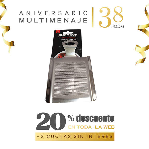 Rallador Jengibre 13,5x9 - Multimenaje - Aniversario 38 años