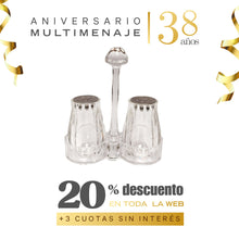 Saleros Acrílico 2 Pzas. - Multimenaje - Aniversario 38 años