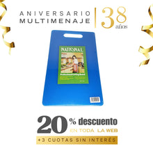 Tabla Azul 23x37x1 - Multimenaje - Aniversario 38 años