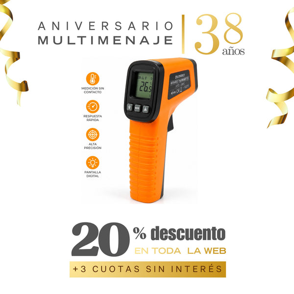 Termómetro Digital Infra Red - Multimenaje - Aniversario 38 años