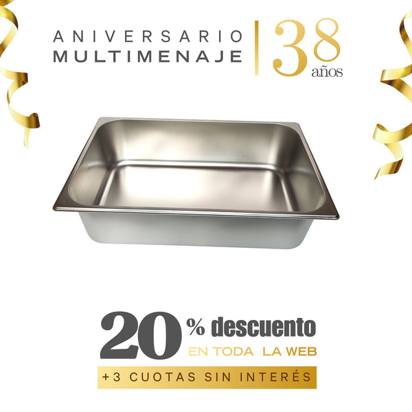 Contenedor Gn 53x32,5x15cm - Multimenaje - Aniversario 38 años