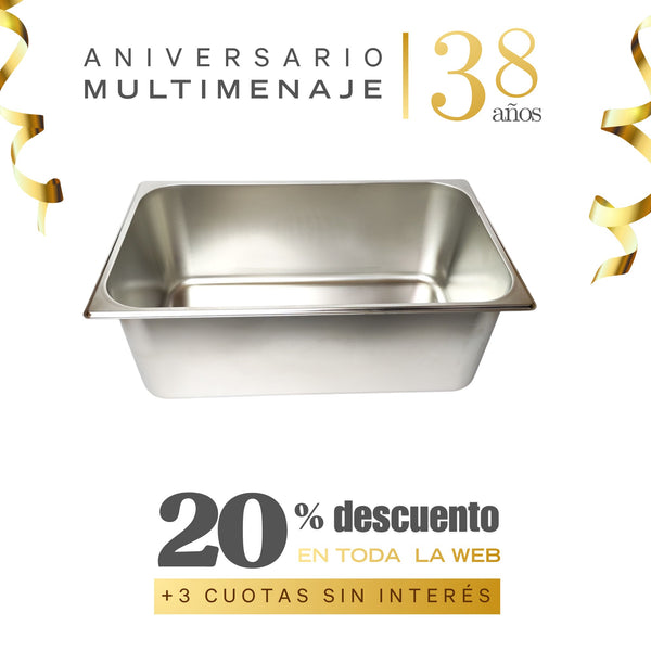 Contenedor Gn 53x32,5x20 - Multimenaje - Aniversario 38 años