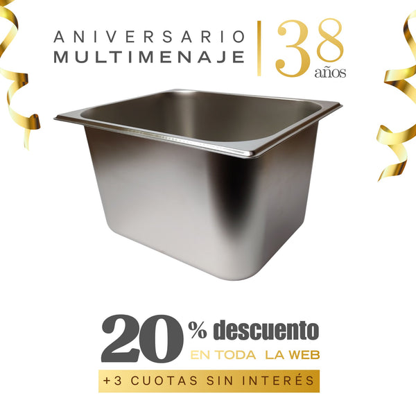Contenedor Gn 1/2 32,5x26,5x20 - Multimenaje - Aniversario 38 años