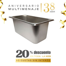 Contenedor Gn 1/3 32,5x17,5x15 - Multimenaje - Aniversario 38 años
