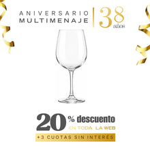 Copa de Vino de Vidrio 500 ml 23x9 cm - Di Vino - Aniversario 38 años
